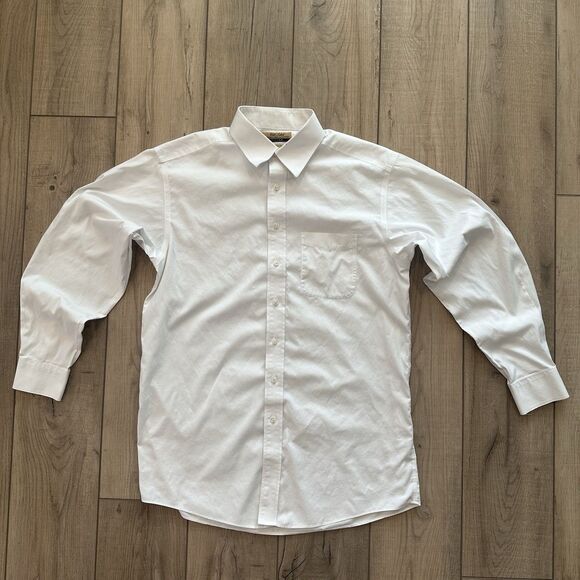Roundtree & Yorke Gold Label Shirt Mens 16/34 Regular Button Down Dress Formal - Picture 1 of 12
